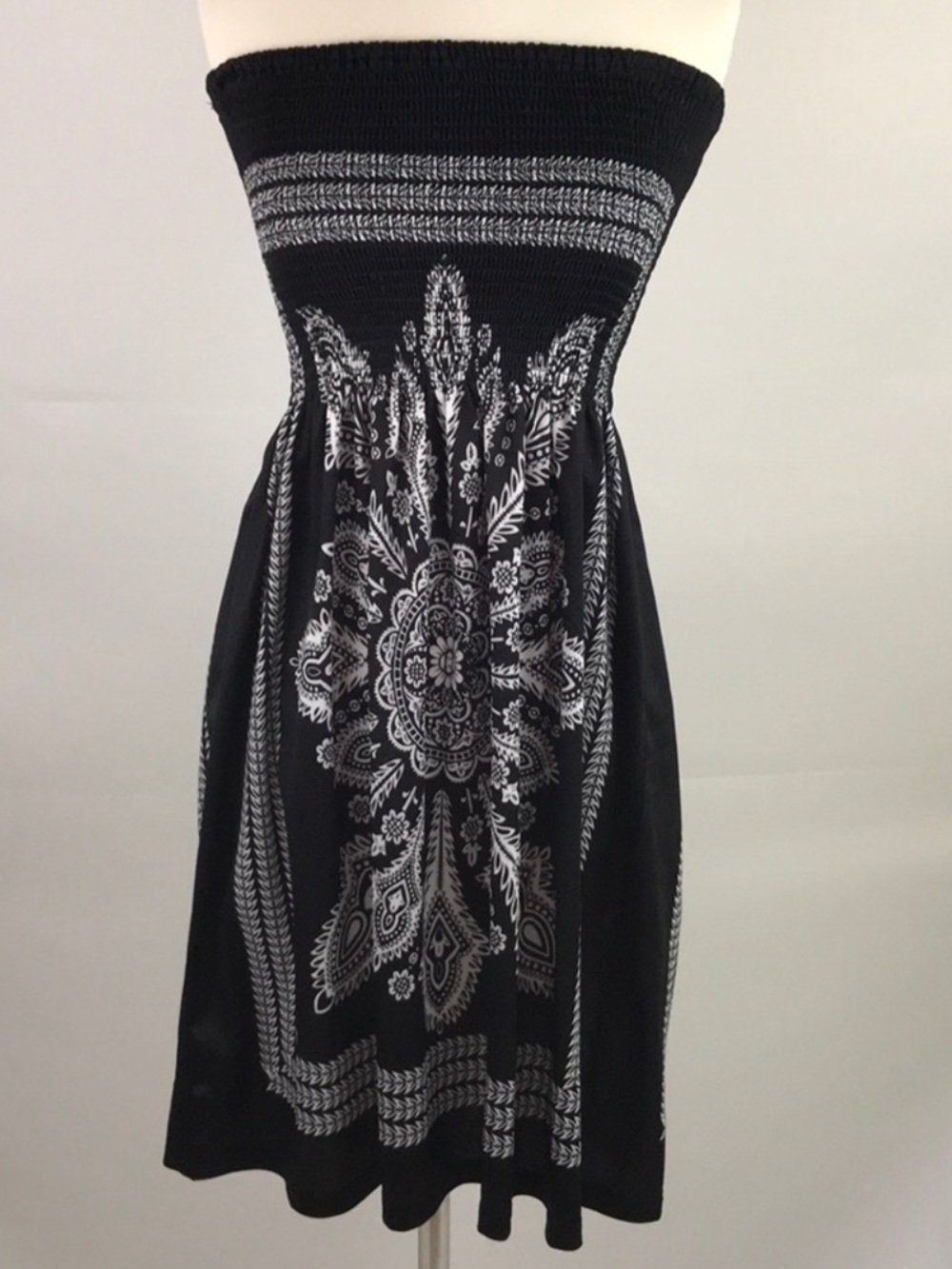 VENUS BLACK STRAPLESS SUNDRESS/MAXI DRESS or SWIM COVERUP - Picture 9 of 11